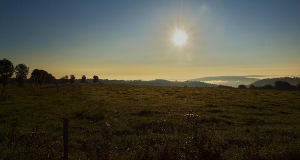 Blickrichtung Köln von einem Feld in Kesternich